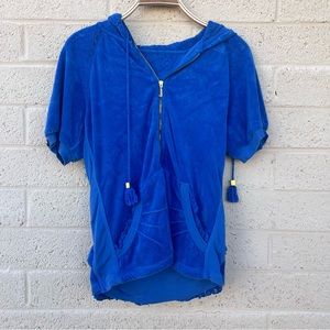 Royal blue Juicy couture terry cloth zip up jacket